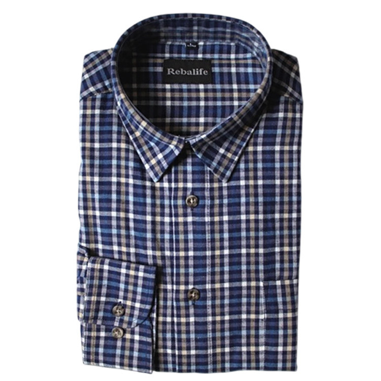 Flanellen overhemd maat L nr.4 |  heren overhemden