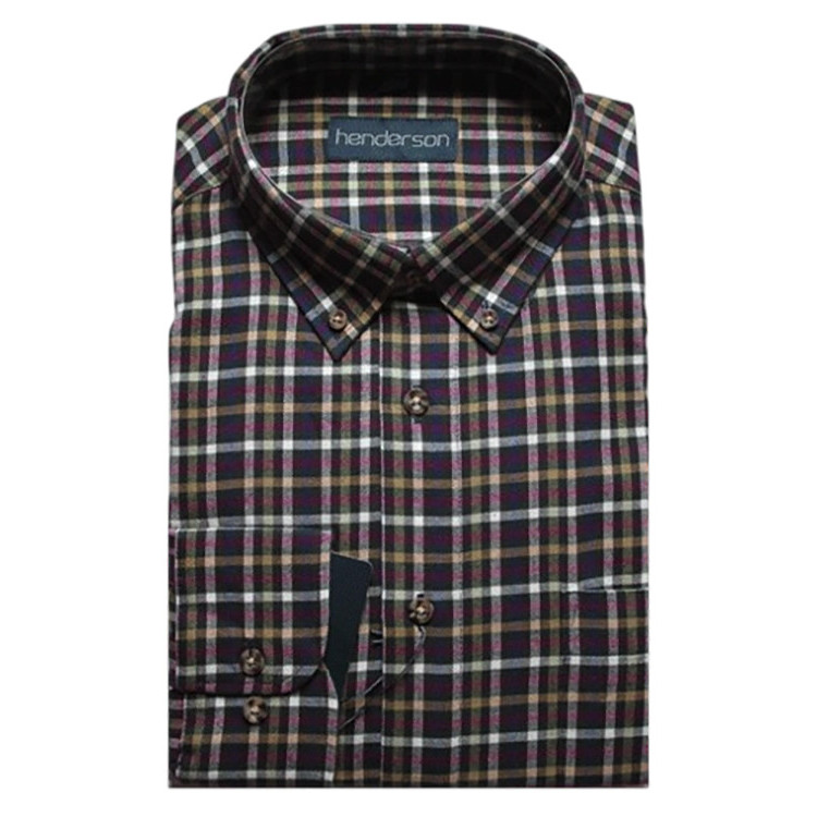 Flanellen overhemd maat L nr.6 |  heren overhemden