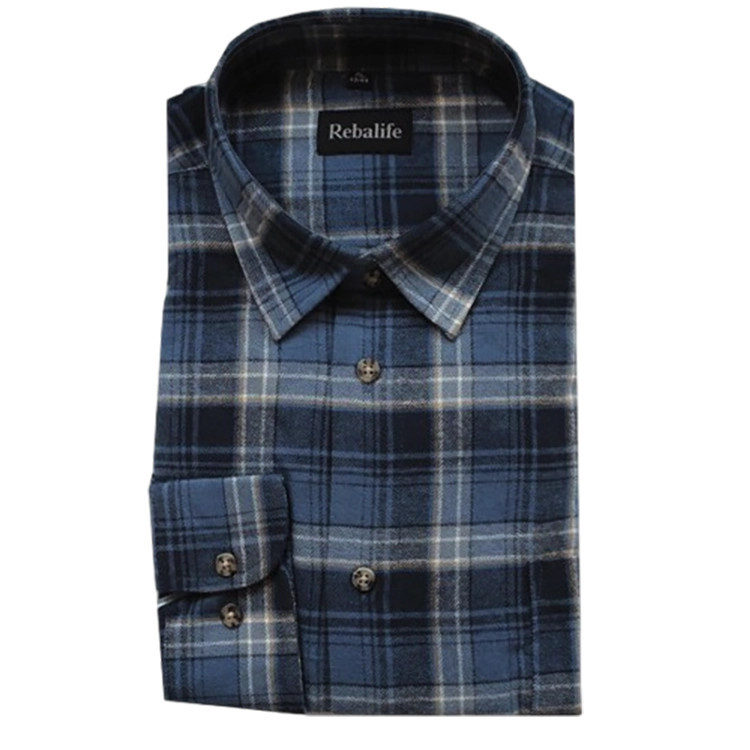 Flanellen overhemd maat L nr. 8 | Heren overhemden Rebalife