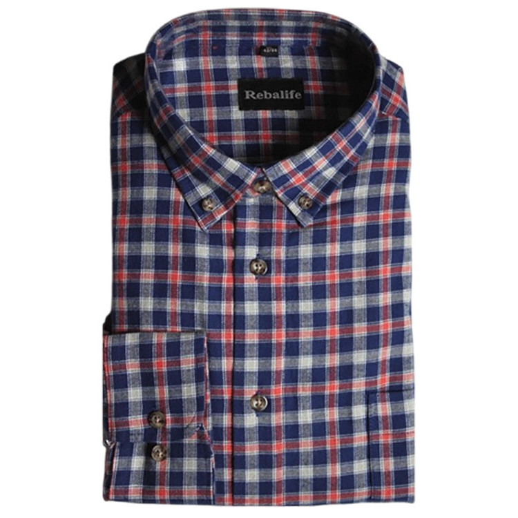 Flanellen overhemd maat XL nr. 2 | Heren overhemden Rebalife