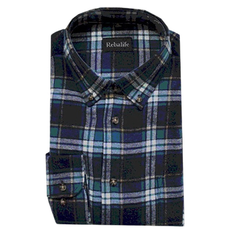Flanellen overhemd maat XXL nr. 5 | Heren overhemden Rebalife