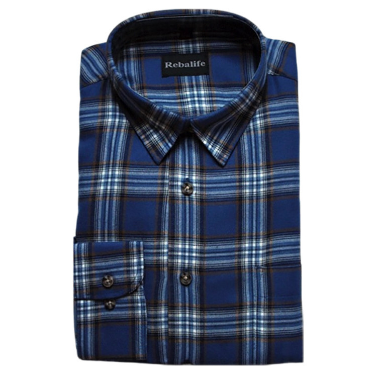 Flanellen overhemd maat 4XL nr.10 | grote maat heren overhemden