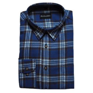 Flanellen overhemd maat 5XL nr.10 | grote maat heren overhemden