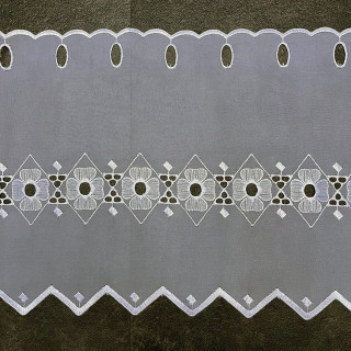 Valletje nr. 401 wit 28cm hoog | Korte vitrage valletjes