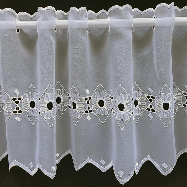 Valletje nr. 401 wit 28cm hoog | Korte vitrage valletjes