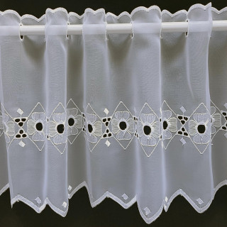 Valletje nr. 401 wit 28cm hoog | Korte vitrage valletjes