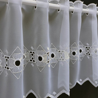 Valletje nr. 401 wit 28cm hoog | Korte vitrage valletjes