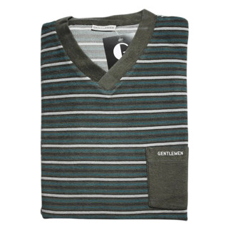 Badstof herenpyjama Gentlemen V-hals maat L nr. 11