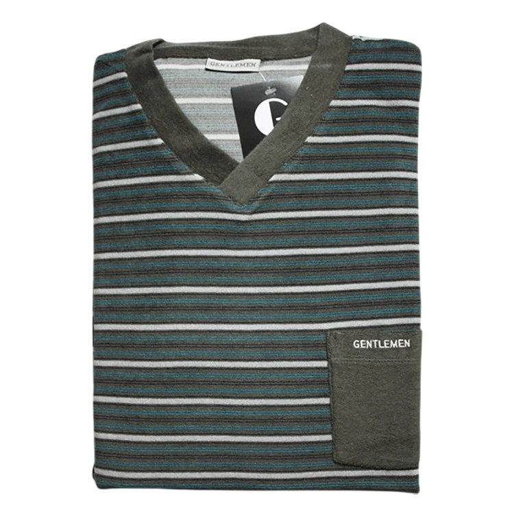 Badstof herenpyjama Gentlemen V-hals maat M nr. 7
