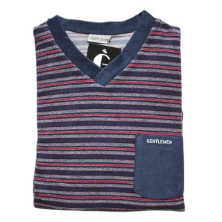 Badstof herenpyjama Gentlemen V-hals maat M nr. 10