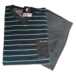 Badstof herenpyjama Gentlemen V-hals maat M nr. 7