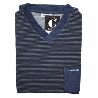 Badstof herenpyjama Gentlemen V-hals maat L (nr. 23)