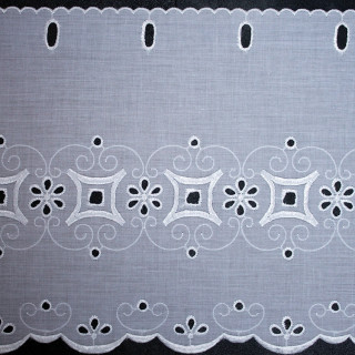 Valletje nr. 269 wit 28cm hoog | Korte vitrage valletjes