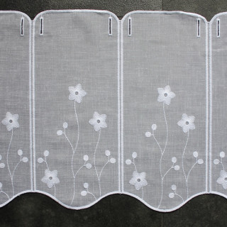 Valletje nr.541 hoogte 35cm wit | Vitrage valletjes