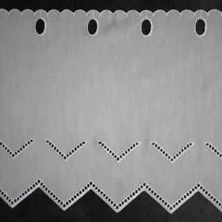 Valletje nr. 488 hoogte 31cm creme | Vitrage valletjes