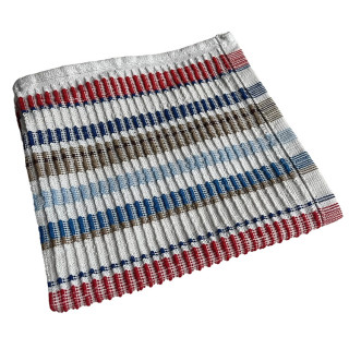 Vaatdoekje gestreept rood blauw | Clarysse vaatdoekjes