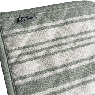 Pannenlap met groene streep | Ulster Weavers