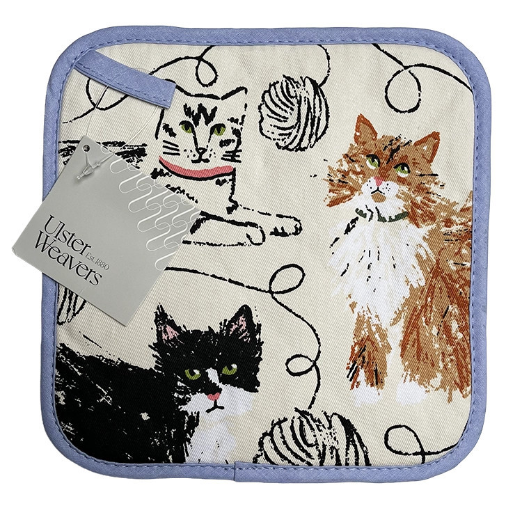 Pannenlap met poezen | Ulster Weavers Feline Friends