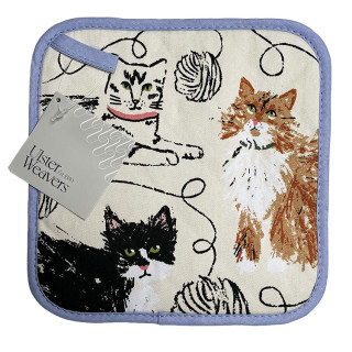 Pannenlap met poezen | Ulster Weavers Feline Friends