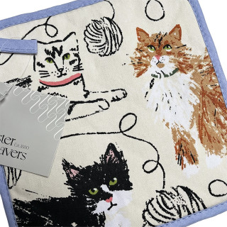 Pannenlap met poezen | Ulster Weavers Feline Friends