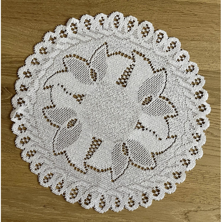 Kanten kleedje wit diameter 30 cm (nr.3)