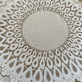 Kanten kleedje ivoor 50x50cm (nr.18)