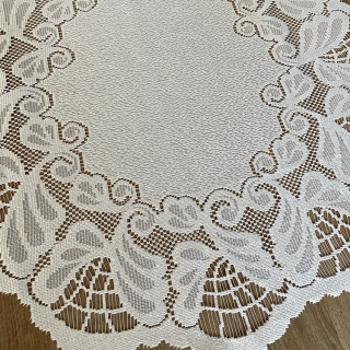 Kanten kleedje ivoor diameter 62 cm (nr.21)