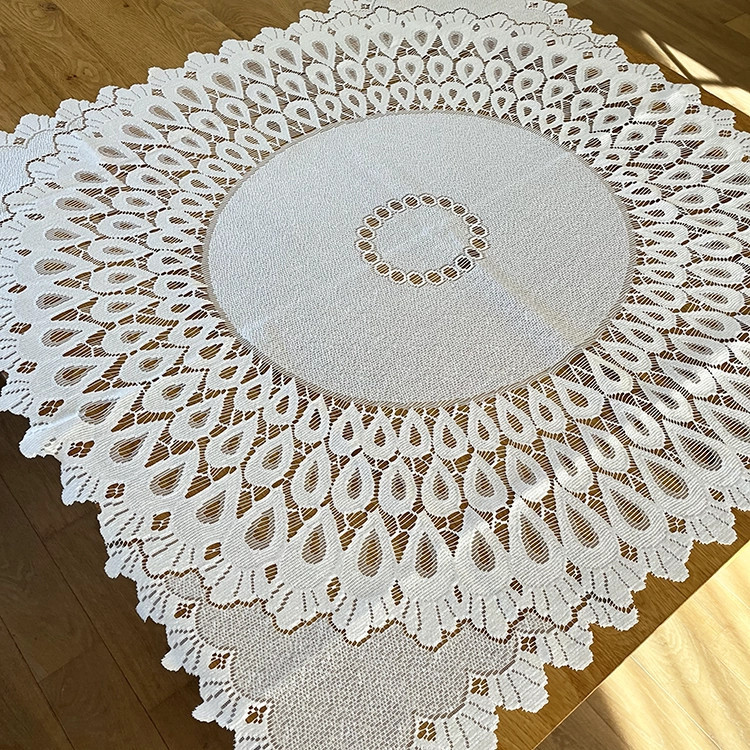 Kanten kleedje wit 100x100cm (nr.19)