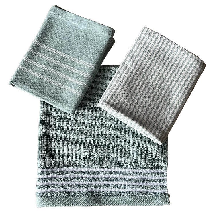 Walra keukenset Superior Jade | 2 theedoeken en 1 keukendoek