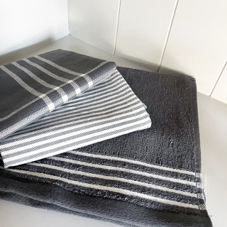Walra keukenset antraciet | 2 theedoeken en 1 keukendoek