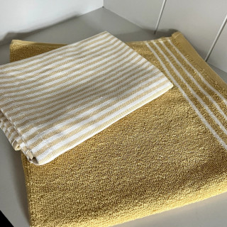 Walra keukenset geel / wit | Theedoek en keukendoek