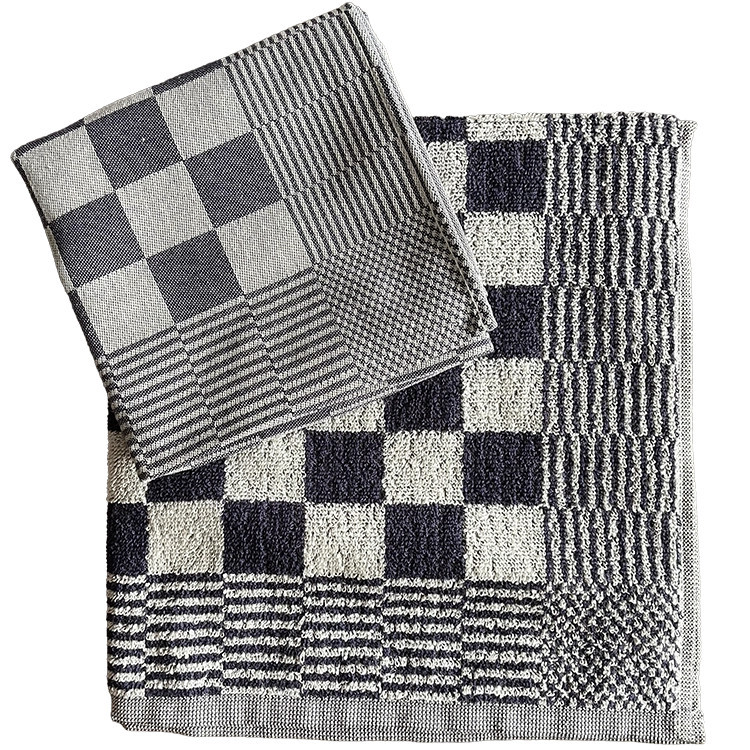 DDDDD keukendoeken set Barbeque blauw | Theedoek en keukendoek