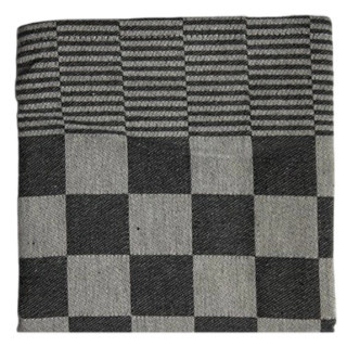 DDDDD theedoek Barbeque black / zwart geblokt | 65x65cm
