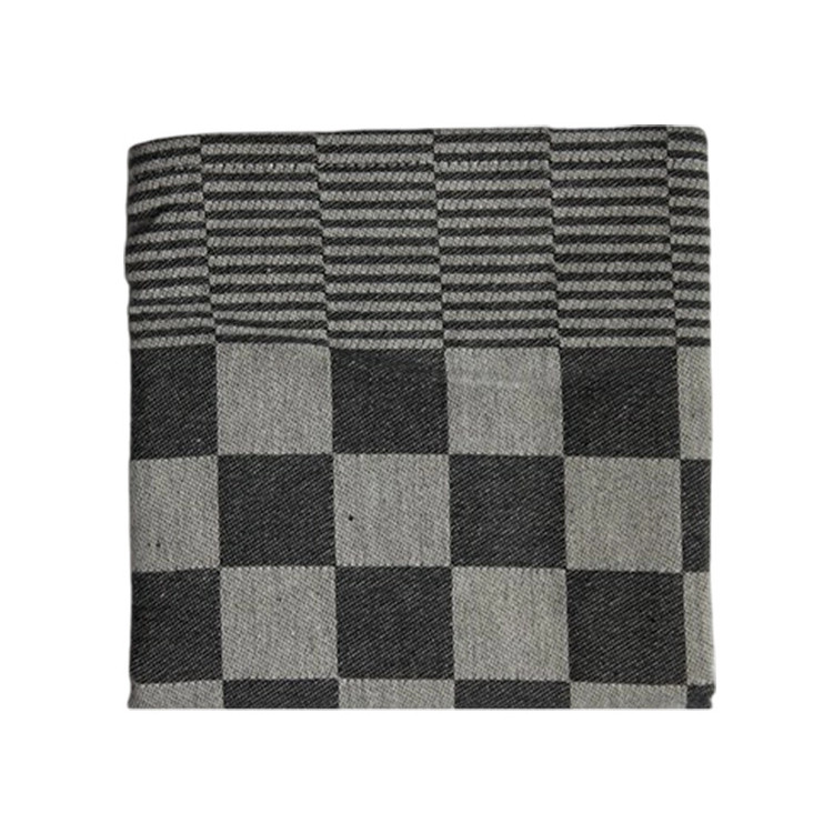 DDDDD theedoek Barbeque black / zwart geblokt | 65x65cm