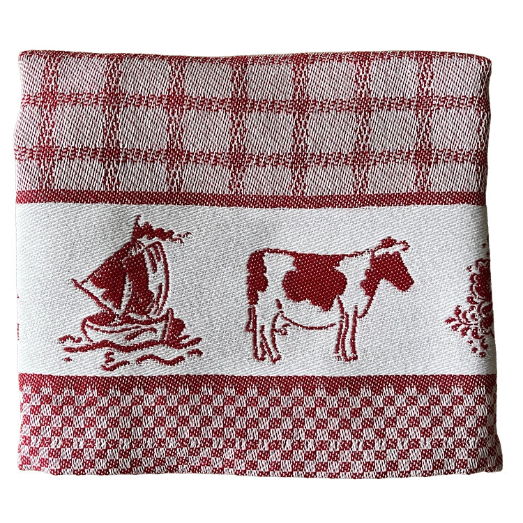 DDDDD theedoek Holland rood | 65x65cm