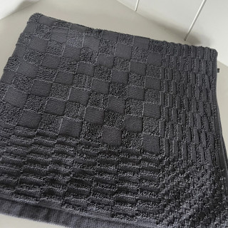 Clarysse keukendoek Julia antraciet geblokt | 50x50 cm