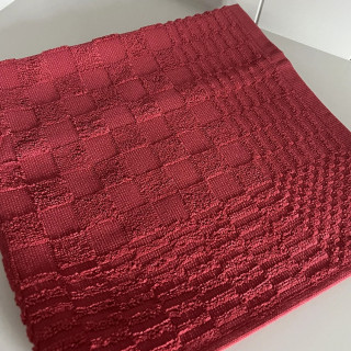 Clarysse keukendoek Julia rood geblokt | 50x50 cm