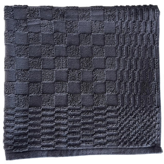 Clarysse keukendoek Julia antraciet geblokt | 50x50 cm