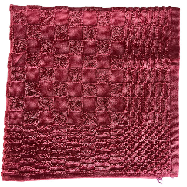 Clarysse keukendoek Julia rood geblokt | 50x50 cm