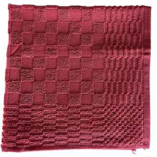 Clarysse keukendoek Julia rood geblokt | 50x50 cm