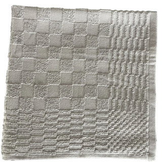 Clarysse keukendoek Julia beige geblokt | 50x50 cm