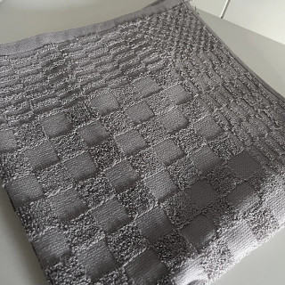 Clarysse keukendoek Julia taupe geblokt | 50x50 cm