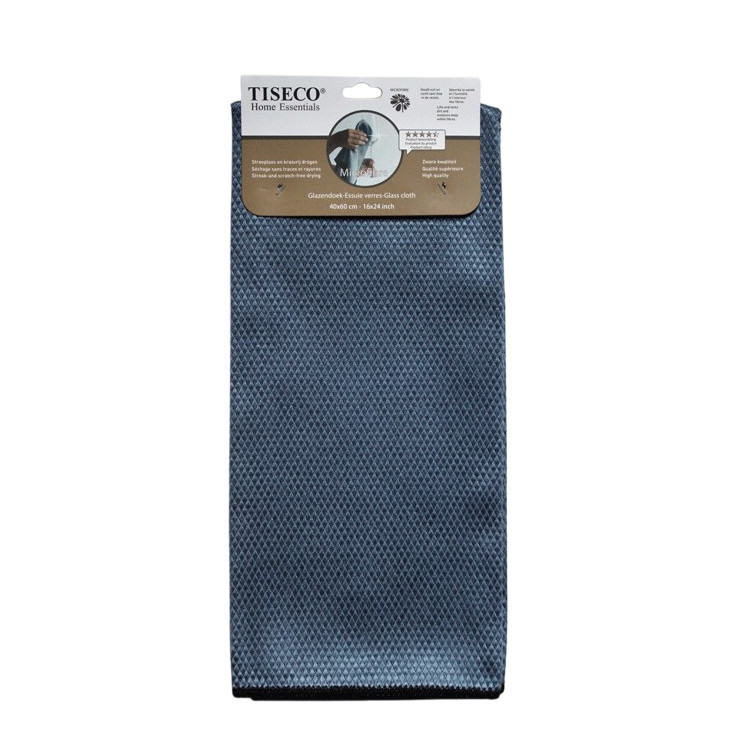 Microvezel glazendoek 60x40cm | Blauw Tiseco