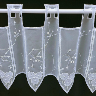 Valletje nr. 391 hoogte 32cm wit | Vitrage valletjes