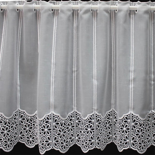 Valletje nr. 440 wit met hoogte 45cm | Valletjes gordijnen