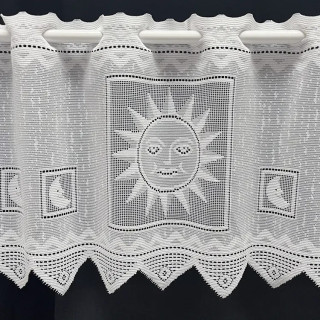 Valletje nr.125 hoogte 29cm wit | Vitrage valletjes