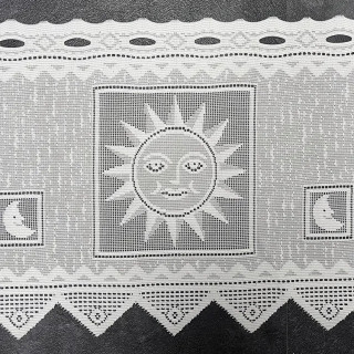 Valletje nr.830 hoogte 29cm wit | Vitrage valletjes