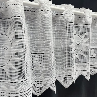 Valletje nr.830 hoogte 29cm wit | Vitrage valletjes