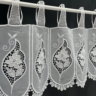 Valletje nr. 831 wit 34cm hoog | Valletjes vitrage