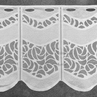 Valletje nr.481 hoogte 30cm wit | Vitrage valletjes